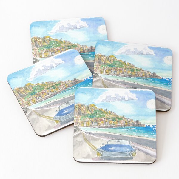 Item preview, Amalfi Coastal Dreams Itinerary in Blue Convertible designed and sold by artshop77.