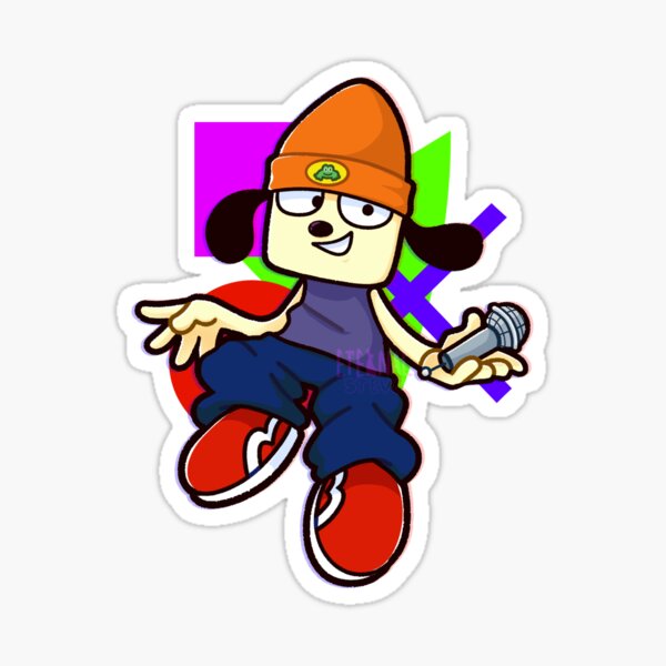 Vista previa del artículo con la obra «Parappa el Rappa», diseñado y vendido por steviechu.