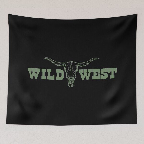 Item preview, Wild West Boho Cow Skull Country Music - Green designed and sold by HouseStyleStore.