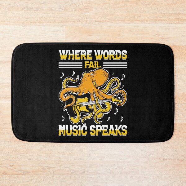 Item preview, Where Words Fail Music Speaks - Funny Gifts for Octopuses Lovers by FanityPrints designed and sold by FanityPrints.
