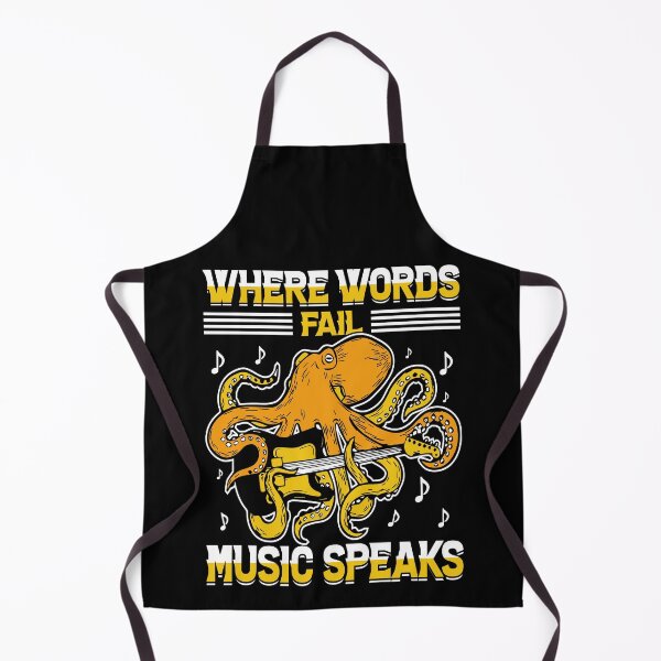 Item preview, Where Words Fail Music Speaks - Funny Gifts for Octopuses Lovers by FanityPrints designed and sold by FanityPrints.