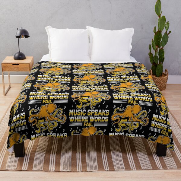 Item preview, Where Words Fail Music Speaks - Funny Gifts for Octopuses Lovers by FanityPrints designed and sold by FanityPrints.