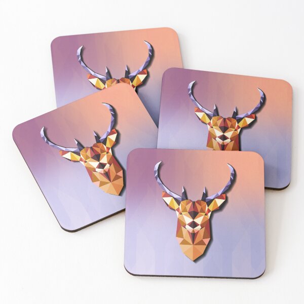 Item preview, The Triangular Deer Art Wall and prints  designed and sold by Artopea Studio.