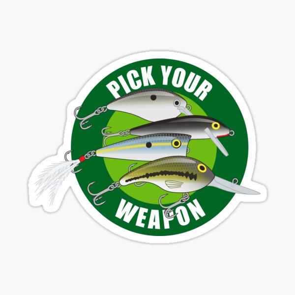 Fishing lure chew on this | Sticker