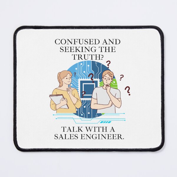 Item preview, Confused And Seeking The Truth? Talk With A Sales Engineer - Black Stenciled designed and sold by signshirtz.