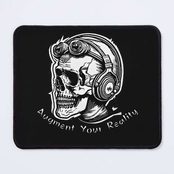 Item preview, Augment Your Reality Skull with Headphones Artistic Design designed and sold by Sanctum Cosmos.