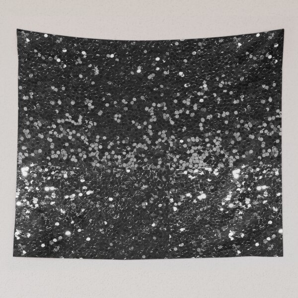 Item preview, Black Glitter Look Chunky Sequin designed and sold by ColorFlowArt.