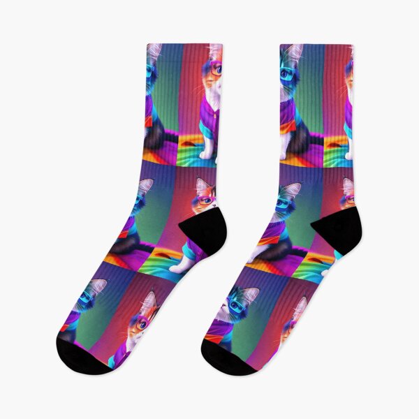 Item preview, Rainbow Cat - Modern Digital Art designed and sold by Ai-michiart.