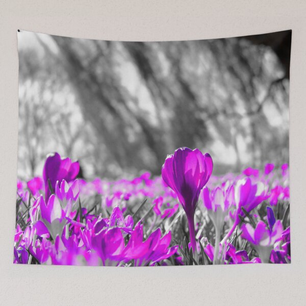 Item preview, Purple Flowers Monochrome designed and sold by Bunmigraphics .