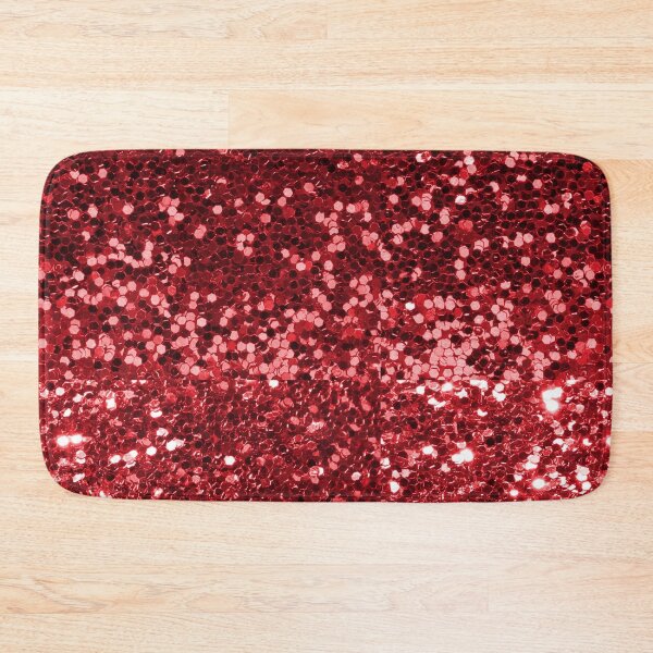 Item preview, Red Glitter Look Chunky Sequin designed and sold by ColorFlowArt.