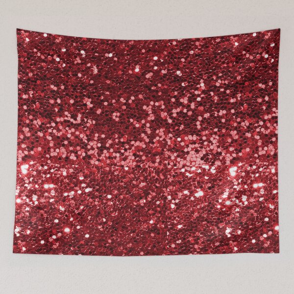 Item preview, Red Glitter Look Chunky Sequin designed and sold by ColorFlowArt.