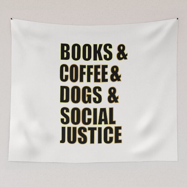 Item preview, Books and coffee and dogs and social justice designed and sold by hcarts.
