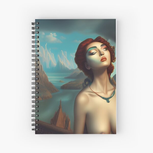 Detailed matte painting, deep color, fantastical, intricate detail, splash screen, complementary colors, fantasy concept art Spiral Notebook
