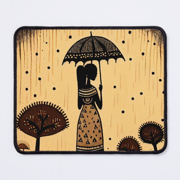 Item preview, Monsoon Magic: Warli Art Celebrates the Beauty of Rain designed and sold by Banded-Canyon.