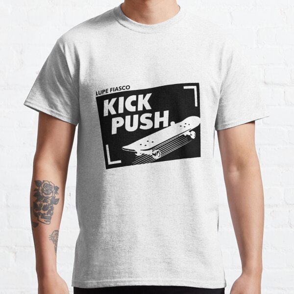 Skateboard Clothing Distressed Kick Push T-shirt