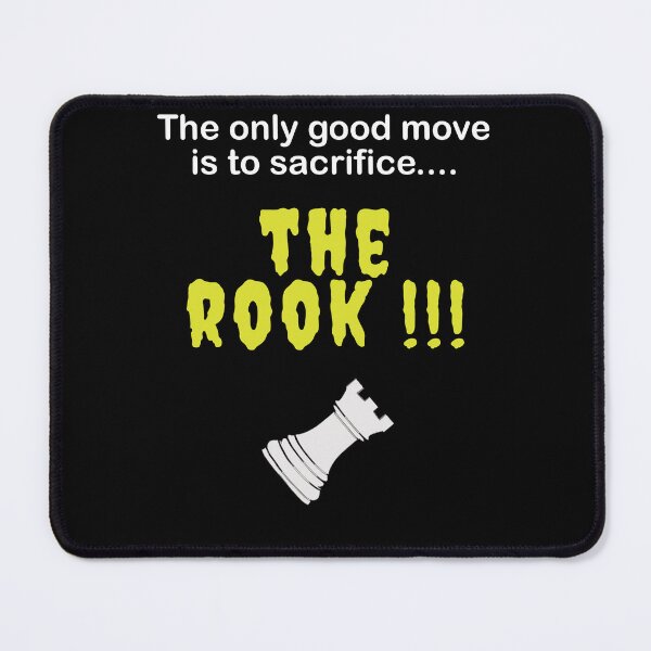 Item preview, Chess quote sacrifice the rook internet meme funny TikTok designed and sold by GalleryArcanum.