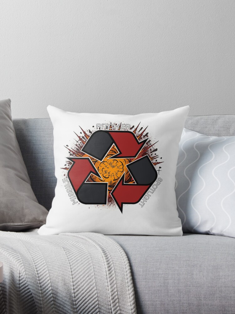 Pitcher spotlight missile Throw Pillow