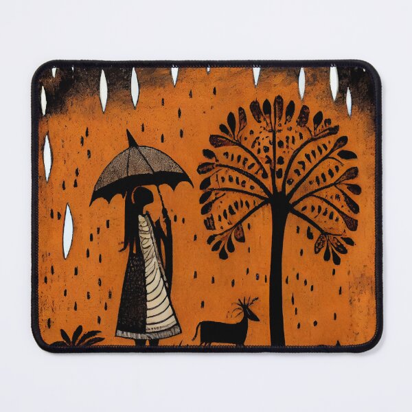 Item preview, Monsoon Magic: Warli Art Celebrates the Beauty of Rain designed and sold by Banded-Canyon.