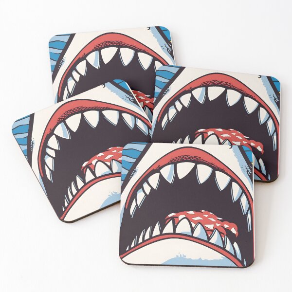 Item preview, Lichtenstein pop art THAT famous shark portrait  designed and sold by Organic Creeps.
