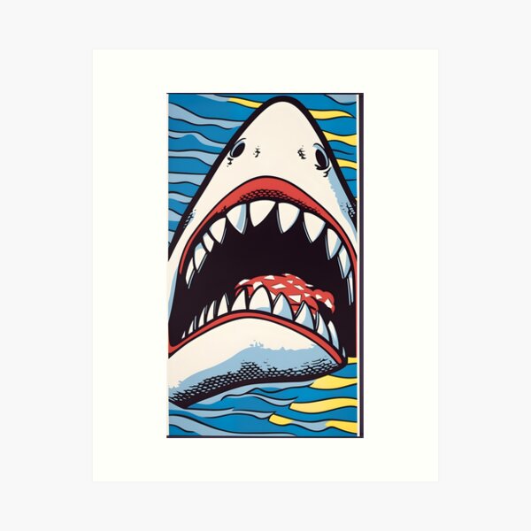 Fantasy Shark Wall Art Printable AI Generated Image Suitable 