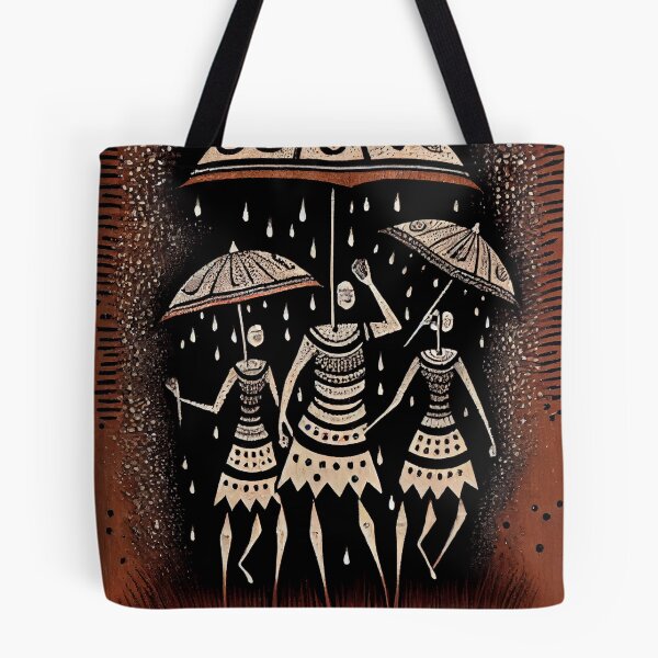 Item preview, Monsoon Magic: Warli Art Celebrates the Beauty of Rain designed and sold by Banded-Canyon.