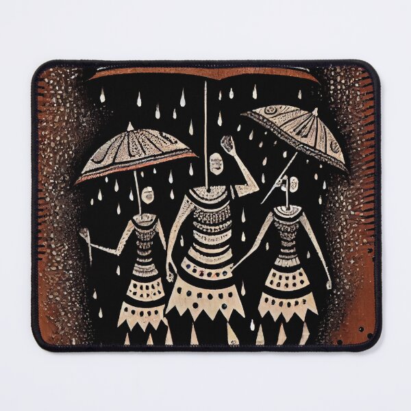Item preview, Monsoon Magic: Warli Art Celebrates the Beauty of Rain designed and sold by Banded-Canyon.