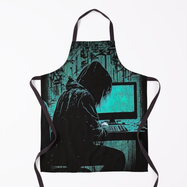 Item preview, Creepy black hat hacker blue illustration designed and sold by RK - Shop.