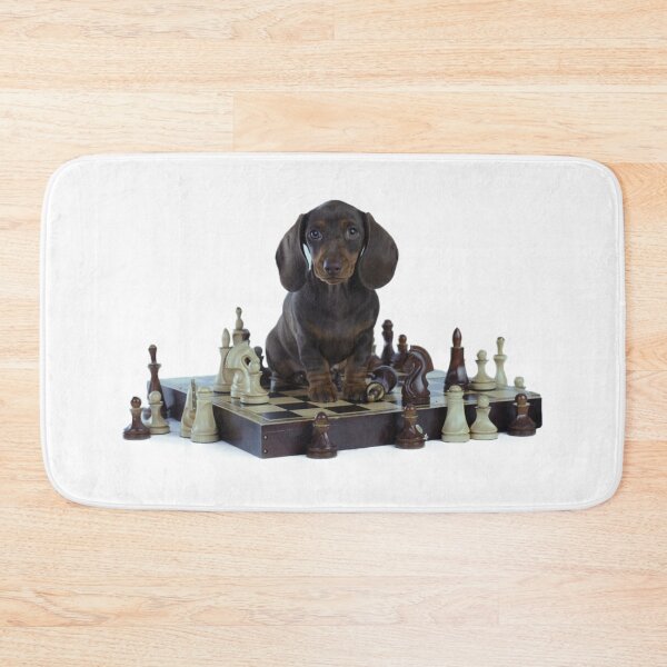 Item preview, Daschund and Chess designed and sold by Gile-Shop.