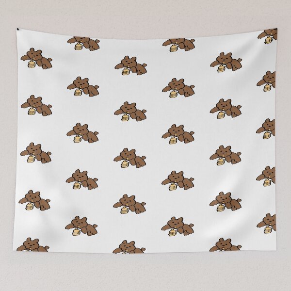 Item preview, Sleepy brown bear with honey designed and sold by Reece3645.