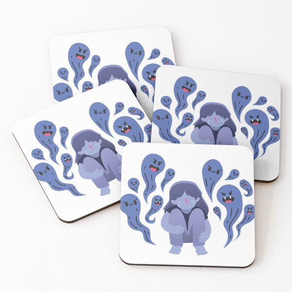 Item preview, cuidado con la pegatina de atychiphobia designed and sold by r1bbit.
