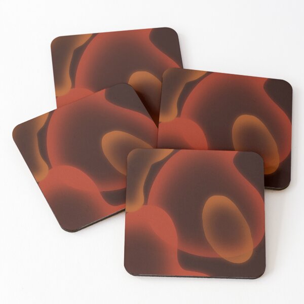 Item preview, Red orange lava lamp pattern  designed and sold by PixaBella.