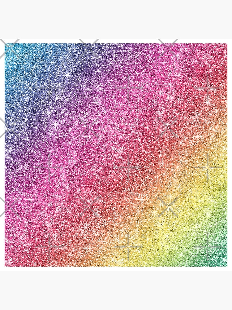 Rainbow Glitter Look Background | Art Board Print