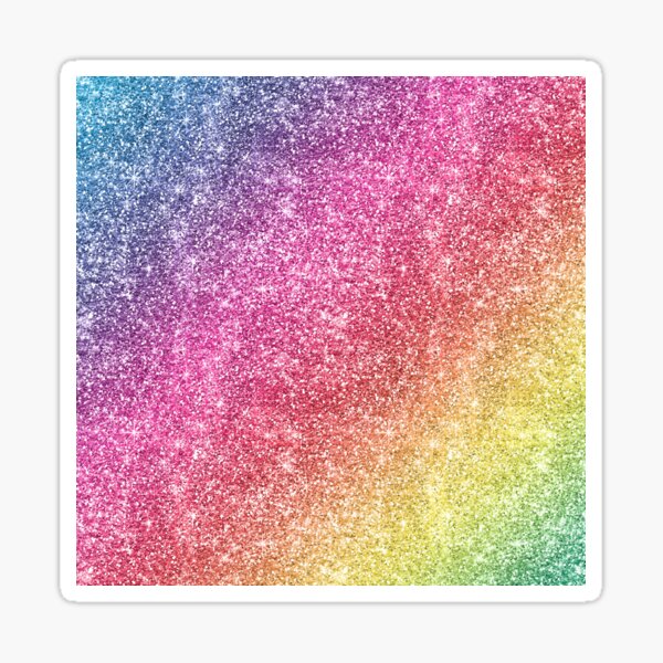 Rainbow Glitter Stickers