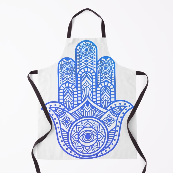 Item preview, Protection and good fortune: Hand of Fatima or Hamsa blue tones designed and sold by marco2r.