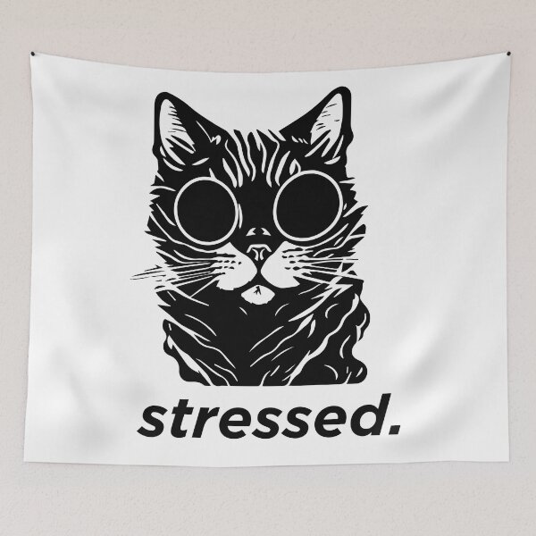 Item preview, My cat is stressed designed and sold by OkGalerieRB.