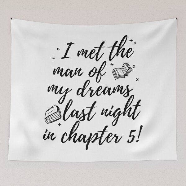 Item preview, I met the man of my dreams in chapter 5 - Funny Book Lover designed and sold by shmodev.
