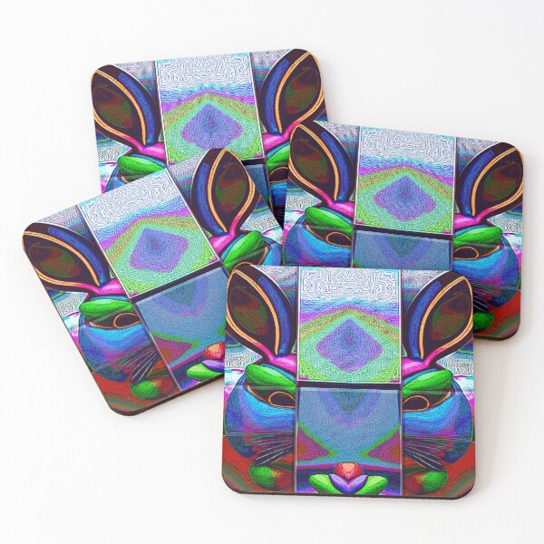 Item preview, *EASTER BUNNY EGGS BAUHAUS COLORFUL ABSTRACT PAINTING* designed and sold by Ralek.