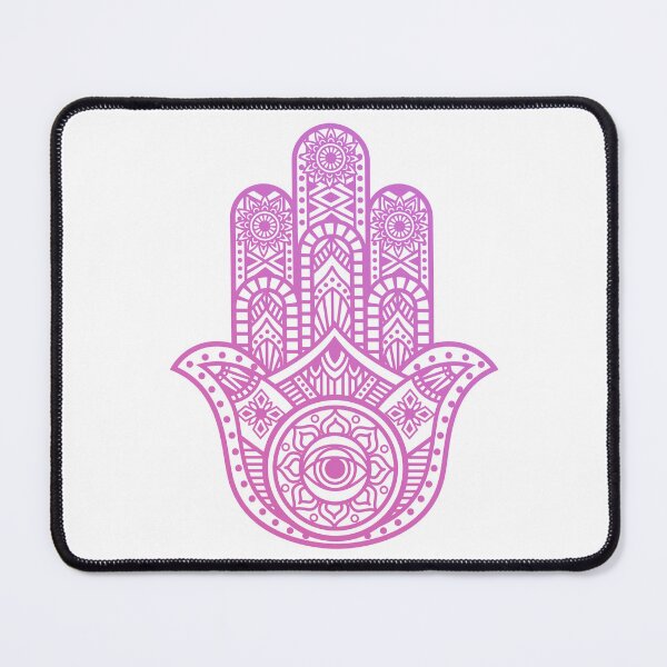 Item preview, Protection and good fortune: Hand of Fatima or Hamsa light pink tones designed and sold by marco2r.