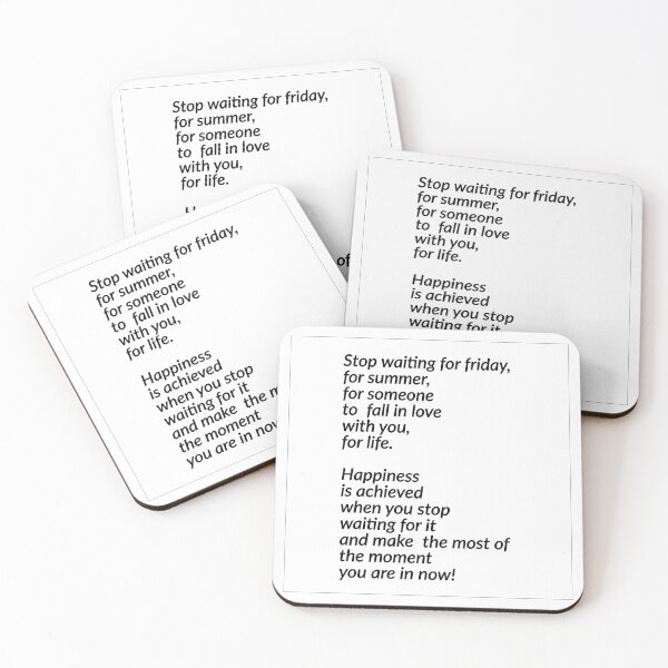 Item preview, Stop waiting for Friday designed and sold by Inspirationmotivation.