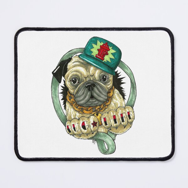 Item preview, Pug Life illutration designed and sold by Gile-Shop.