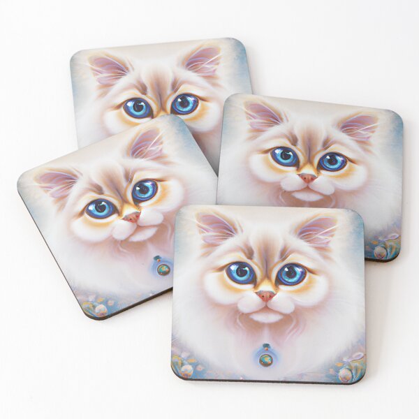 Item preview, Big Blue-Eyed White Beauty Cat designed and sold by Sunflwrconcepts and Designs.