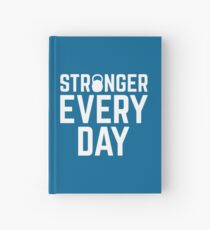Stärker jeden Tag Fitnessstudio Zitat Notizbuch
