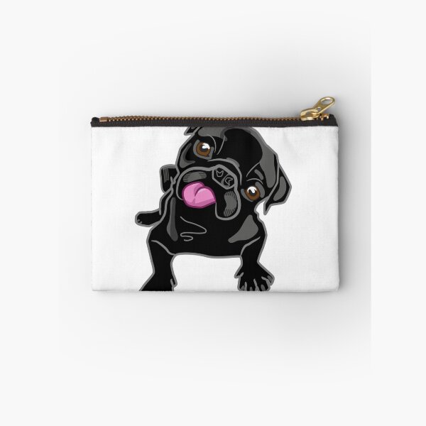 Item preview, Black pug illustration designed and sold by Gile-Shop.