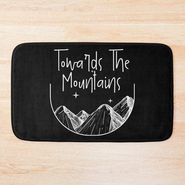 Item preview, Towards The Mountains Simple White Line Drawing Design designed and sold by EarthArtDesigns.
