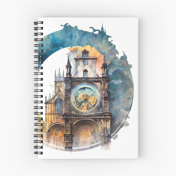 Item preview, Enchanting Watercolor of the Prague Astronomical Clock designed and sold by cosas-molonas.