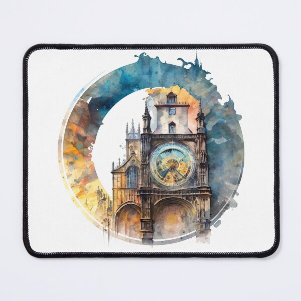 Item preview, Enchanting Watercolor of the Prague Astronomical Clock designed and sold by cosas-molonas.