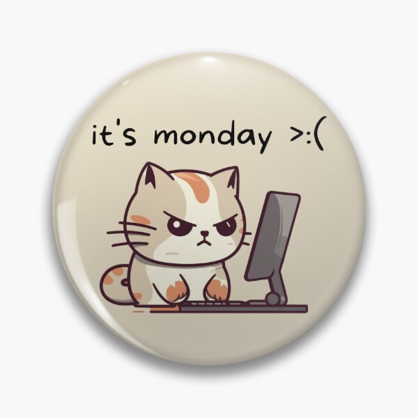 Item preview, It's Monday Cat designed and sold by cetakulang.