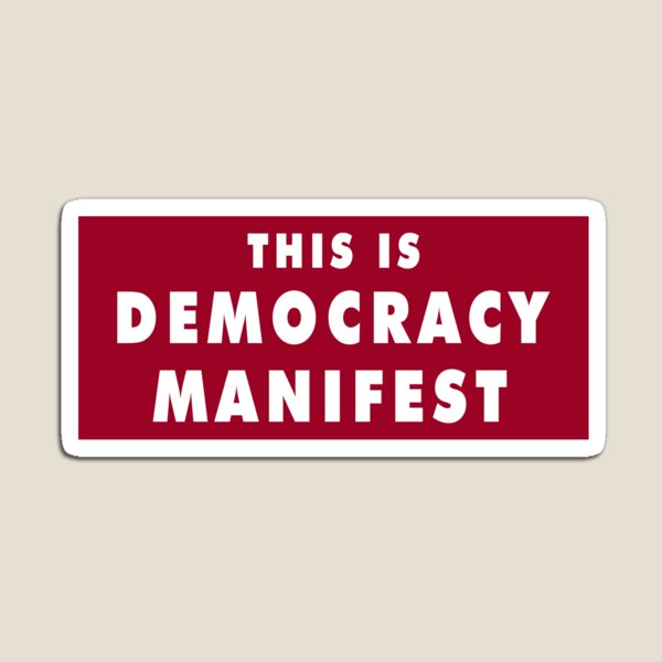 Artikel-Vorschau von Das ist das Manifest der Demokratie, designt und verkauft von pocketlama.