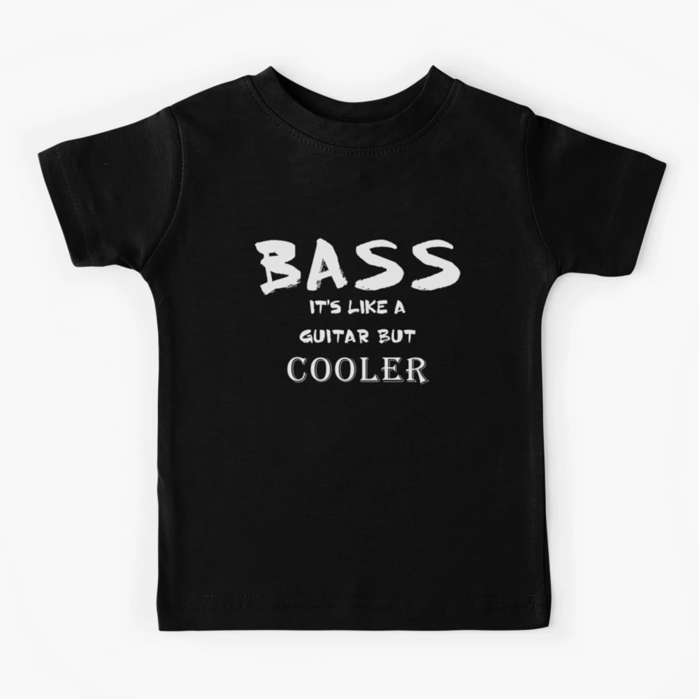 Bass Guitar T-Shirt Funny Music Band Player Musical Gift | Kids T-Shirt