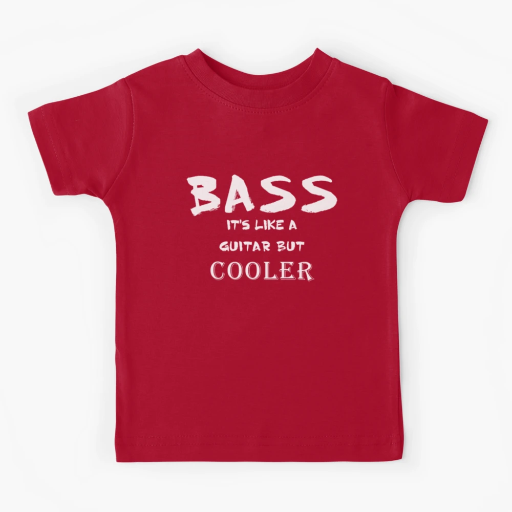 Bass Guitar T-Shirt Funny Music Band Player Musical Gift Kids T